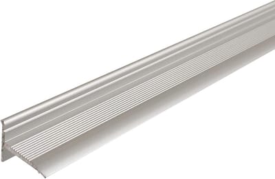 Zelfklevend Sockelprofil voor Wand- en Deurafsluitingen - Ideaal voor Renovaties - Breedte 18,4 mm, 100 cm, Zilver