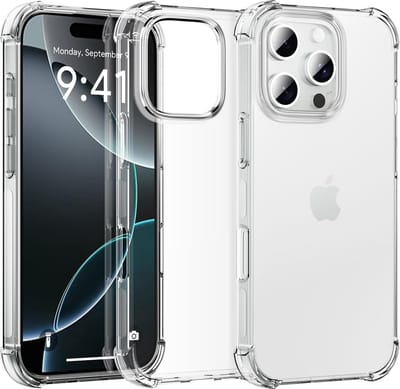 Casemania Hoesje Geschikt voor Apple iPhone 16 Pro Max - Transparant - Anti Shock Hybrid Back Cover