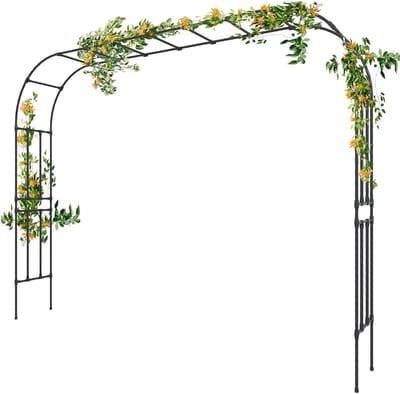 Tuinboog Metaal voor Klimplanten - XXL Formaat 320x240cm - Sierlijke Prieel voor Tuin en Feest