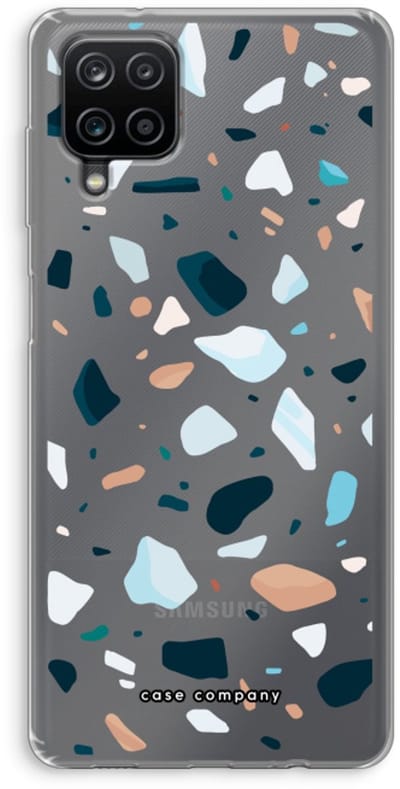 Case Company® - Hoesje geschikt voor Samsung Galaxy A12 hoesje - Terrazzo N°13 - Soft Cover Telefoonhoesje - Bescherming aan alle Kanten en Schermrand