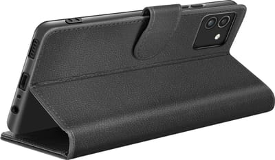 Zanae, Hoesje geschikt voor Galaxy A03 - Wallet Case & Magneetsluiting, Zwart