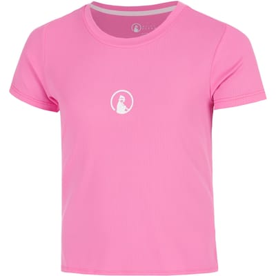 Quiet Please Retriever T-shirt Meisjes-pink, wit