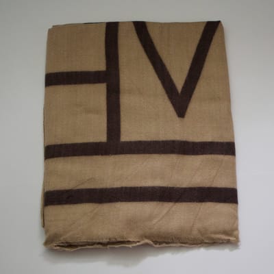 Bijoutheek Sjaal (Fashion) Geometrisch patroon (185cm x 90cm) Taupe