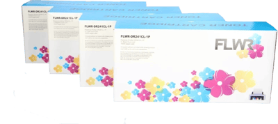 FLWR - Drumcartridge / DR-241 / 4-pack Zwart & Kleur - Geschikt voor Brother
