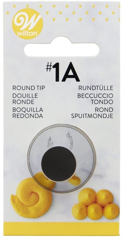 Wilton Spuitmondje - #1A Rond - Garneerspuit voor Taartdecoratie
