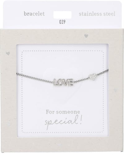 Depesche - Armband "Heart of Gold" - mot. 039 - Love - silver