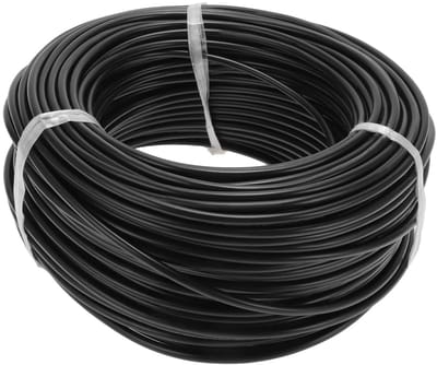 Volledig geïsoleerd aardingsdraad met soft-touch-mantel, 91 m stroomkabel, zwart, TC 16AWG, 2 geleiders voor optimale veiligheid en gebruiksgemak