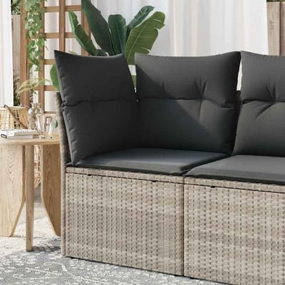 Modulaire Hoekbank - Tuinbank Sofa - Buiten Ontspannen - Met Opbergruimte - 62 x 62 x 69 cm - Lichtgrijs