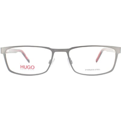 Hugo by Hugo Boss Brillenkaders HG 1075 R80 Semi-Mat Donker Ruthenium Heren