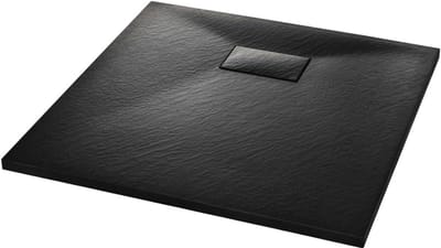 Douchebak - Douchevloer Kuip - Badkamer Vernieuwen - Antislip Leisteen Look - 80 x 80 cm - Wit