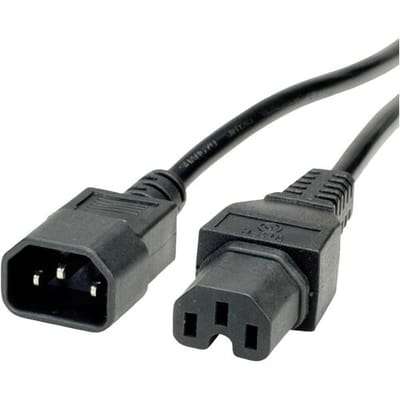 VALUE Stroomkabel IEC320/C14 male - C15 female, H05RN-F, zwart, 3 m