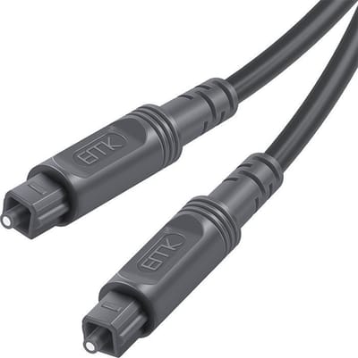 By Qubix - Optische kabel - 2 meter - Toslink Optical audio kabel - Grijs audiokabel soundbar