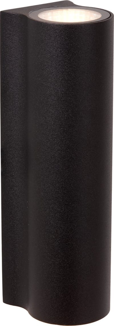 Lucide AKRA - Wandlamp Binnen/Buiten - LED - 2x6,5W 2700K - IP54 - Zwart
