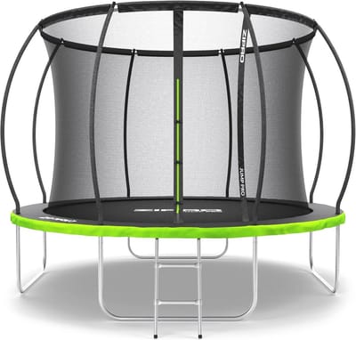 Outdoor Trampoline voor Kinderen met Binnennet - Weerbestendig & UV-bescherming, Eenvoudige Montage, Draagvermogen tot 150 kg - Ø 252/312/374/435/496 cm
