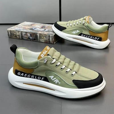 Nieuwe herfst winter heren schoen met dikke zool Schokbestendig slijtvast herenschoenen Outdoor wandelen sportschoenen Casual mode comfort sneakers 40 gray