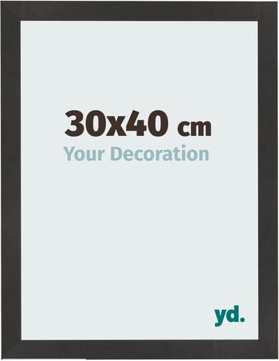Your Decoration - Fotolijst 30x40 cm - MDF - Zwart Mat - Bologna