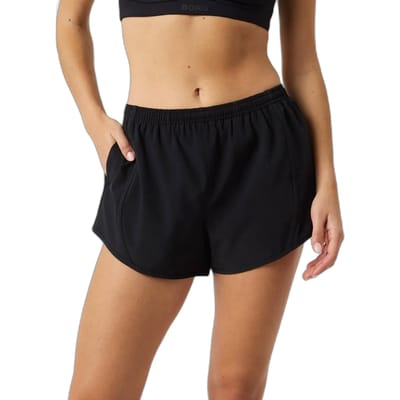 Björn Borg Korte Sportbroek Dames - Los model Sportbroek Vrouwen - Zwart - Gerecycled Polyester - Maat L
