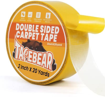 Sterke Dubbelzijdige Tapijttape - 5,8 cm x 50,8 m - Geel