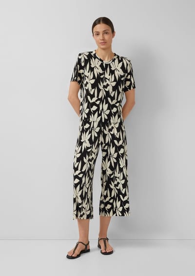 Plissé Culotte Broek Met Elastische Taille Dames s.Oliver
