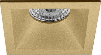 Spot Armatuur GU10 - Proma Pollon Pro - GU10 Inbouwspot - Vierkant - Goud - Aluminium - Verdiept - 82mm