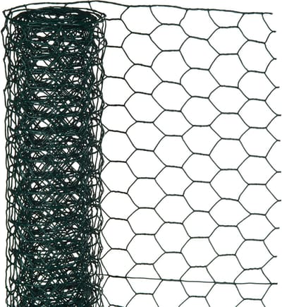Nature - Verzinkt staal gaas - 10 x 0,5m - Groen - 13mm mazen