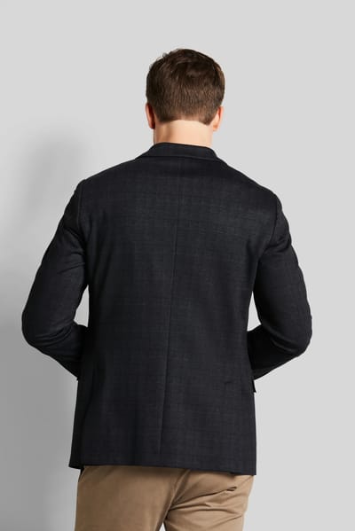 Bugatti Herren Jas met subtiel ruitpatroon