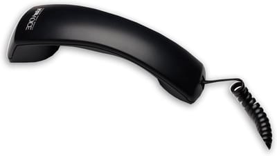Telefoon Hoorn - VoIP Hoorn - Kristalheldere Gesprekken - Wideband Geluid - 14 cm - Zwart