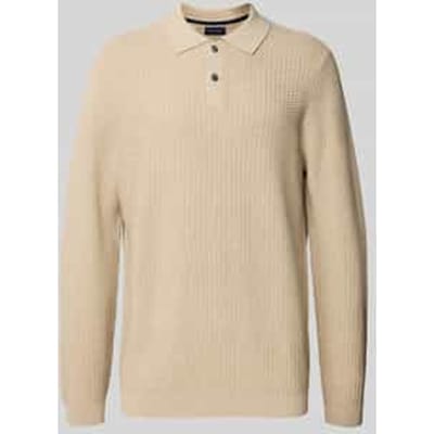 Gebreide pullover met polokraag