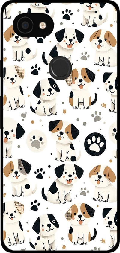 Smartphonica Telefoonhoesje voor Google Pixel 2 XL met honden opdruk - TPU backcover case dog design geschikt voor Google Pixel 2 XL