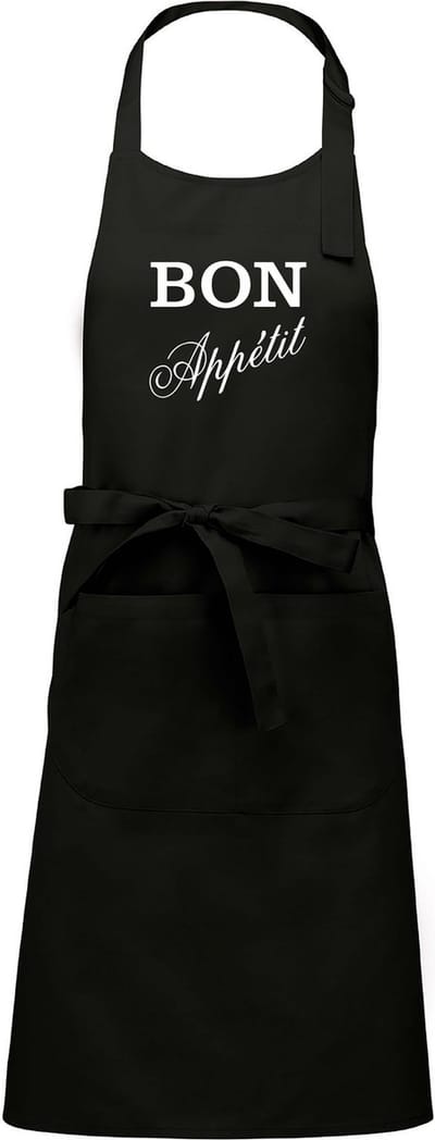mijncadeautje - luxe keuken- barbecueschort - Bon Appetit - zwart