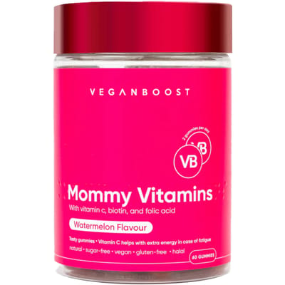 Veganboost Hair Vitamins Mommy Watermeloen - 60 gummies