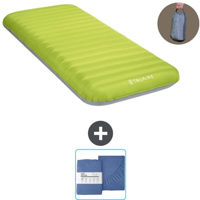 Intex Campingmat - 1-Persoons - 76 x 191 x 17 cm - Groen - Inclusief pomp en Hoeslaken
