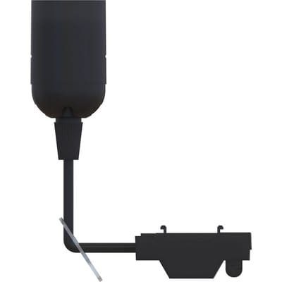 PRIOS Orvoll-lamphouder, Ø 3,8 cm, E27-fitting, zwart
