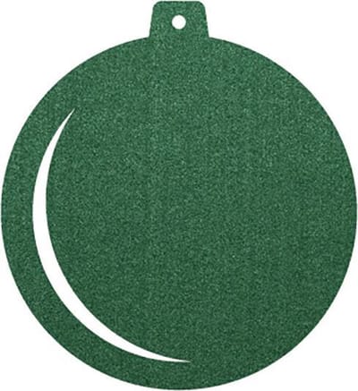 Kerstbal vilt onderzetters - Donkergroen - 6 stuks - ø 10 cm - Kerst onderzetter - Tafeldecoratie - Glas onderzetter - Cadeau - Woondecoratie - Tafelbescherming - Onderzetters voor glazen - Kerst tafelen - Woonaccessoires - Tafelaccessoires