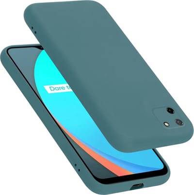 Cadorabo Hoesje geschikt voor Realme C11 2020 in LIQUID GROEN - Beschermhoes gemaakt van flexibel TPU silicone Case Cover
