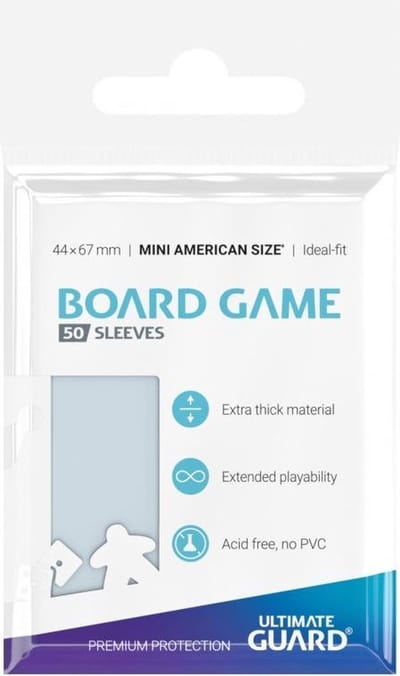Ultimate Guard Board Game Sleeves (50) - Mini American
