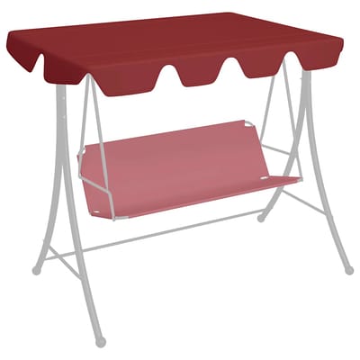 vidaXL - Vervangingsluifel - voor - schommelbank - 150/130x105/70 - cm - wijnrood