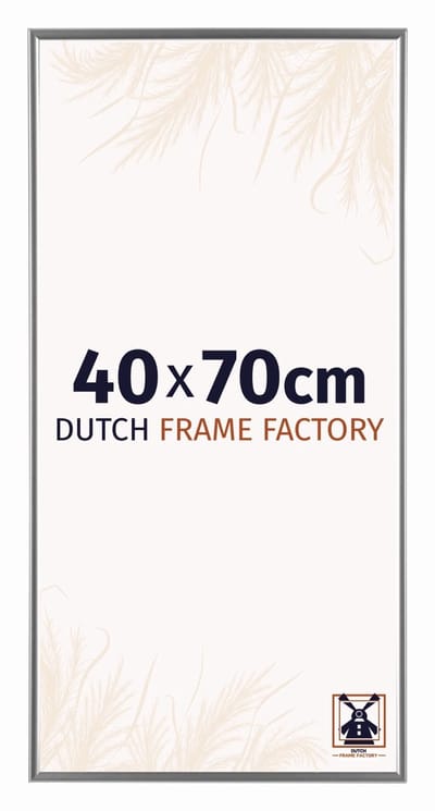 Fotolijst 40x70 cm - Kunststof - Zilver Hoogglans - Easy