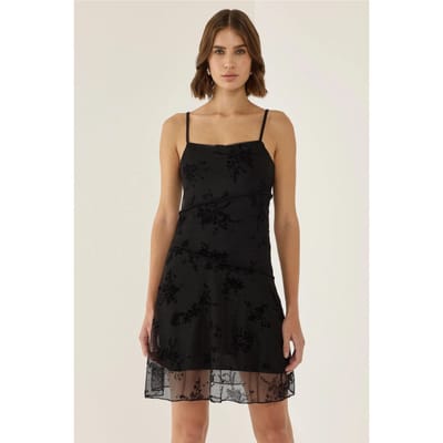 Floral Lace Aansluitende Mini-jurk