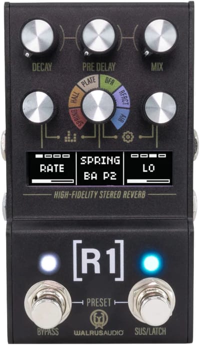 Walrus Audio Mako R1 MKII High-Fidelity Stereo Reverb - Effect-unit voor gitaren