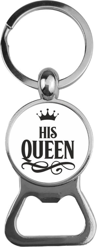 Bieropener Glas - His Queen