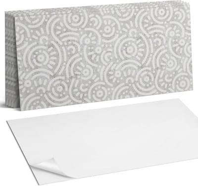 Coloray Plaktegels - Abstract lijnpatroon Wandtegel Zelfklevend - 60 cm x 30 cm - Grijs Plaktegels - 6 stuks - Rechthoek PVC Tegels - Plaktegels Keuken - Zelfklevende Vloertegels Badkamer - Vinyl Tegels Zelfklevend - Zelfklevende Wandtegels