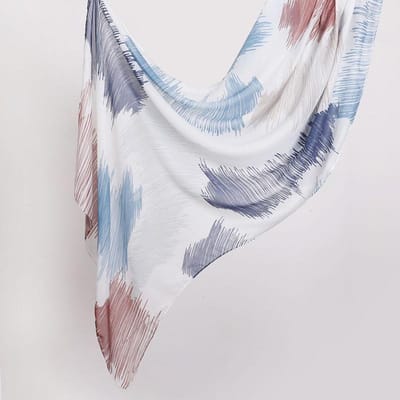 Moslim Modal Sjaal Jersey Hijab Lang Aquarel Bloemen Sjaal Sjaal Dames Effen Zacht Turban Knoop Hoofdbanden Hoofdbanden Sjaals gray