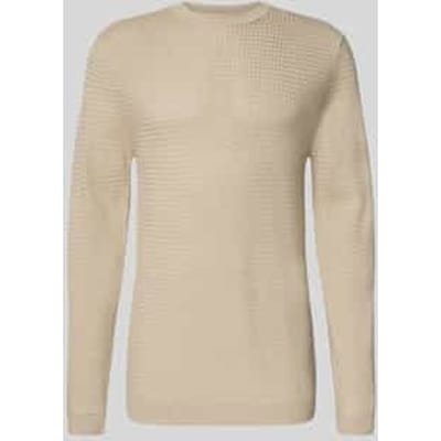 Gebreide pullover van wolmix met ronde hals