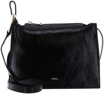 FURLA Leren schoudertas Nuvola Crossbody Bag Nero zwart