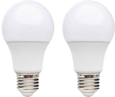 Kobi LED Lamp E27 7W - 600lm - 4000K - 230V - Standaardvorm - Voor Keuken, Hal of Badkamerverlichting - 2 stuks