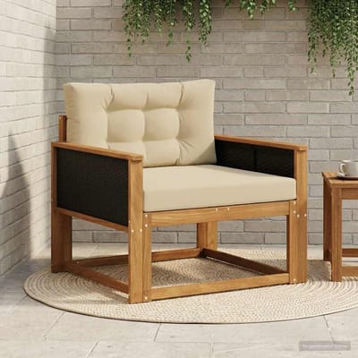 vidaXL - Buiten - Midden - Sofa - Naturel