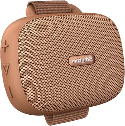 Draagbare Luidspreker - Kleine Speaker - Muziek Luisteren - IPX7 Waterdicht - 20 Uur Speeltijd - Bruin