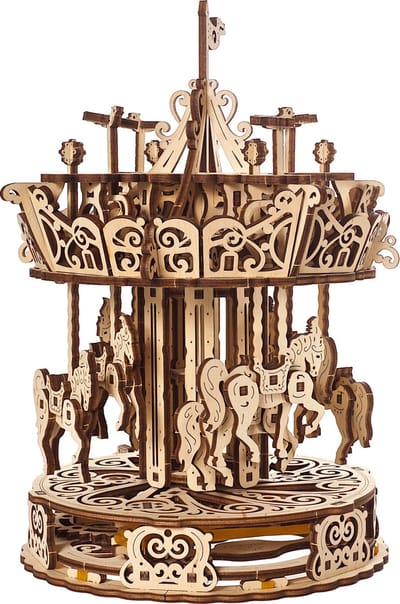 UGEARS Houten 3D Model - Carrousel