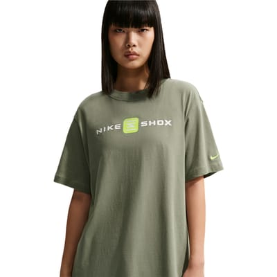 Nike Sportswear T-shirts Dames - Groen - Maat 34 - Katoen Jersey